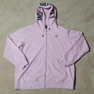 Cult Of Individuality Shimuchan Full Zip French Terry Hoodie Salmon Pink - XXXL